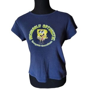 Vintage Y2K SpongeBob Squarepants Graphic T Shirt Size XL